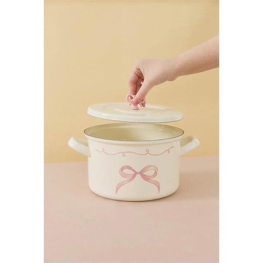 Emaylab Rebel Bow Emaye Derin Tencere 20 Cm