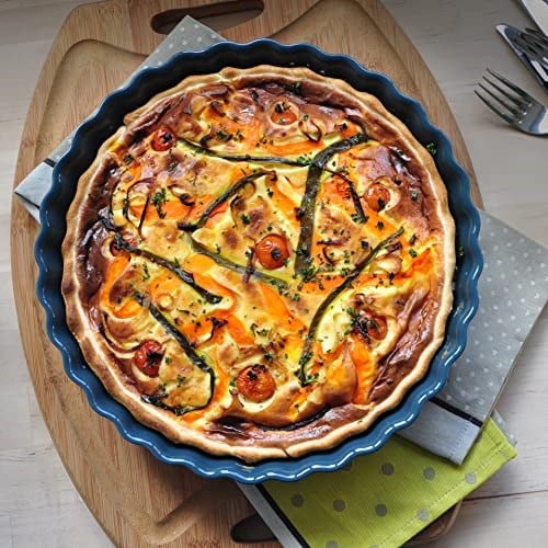 Emile Henry 11 inç/2.1 litre Derin tart tabağı, Toskana