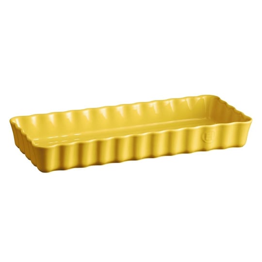 Emile Henry Tart-Börek Fırın Kabı Dikdörtgen 36.5 x 15 cm Mat Sarı/Provence Yellow