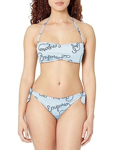 Emporio Armani Emporio Armani Kadın Logomania Band And Bow Brezilya Bikini bikini seti Kadın