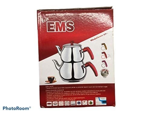 EMS Şahane Küre Paslanmaz Çelik Çaydanlık KENDİNDEN SÜZGEÇLİ ORTA BOY