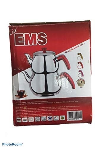 EMS Şahane Küre Paslanmaz Çelik Çaydanlık KENDİNDEN SÜZGEÇLİ KÜÇÜK BOY