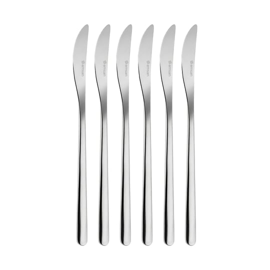 Emsan Bead 6lı Yemek Bıçağı Seti Platin