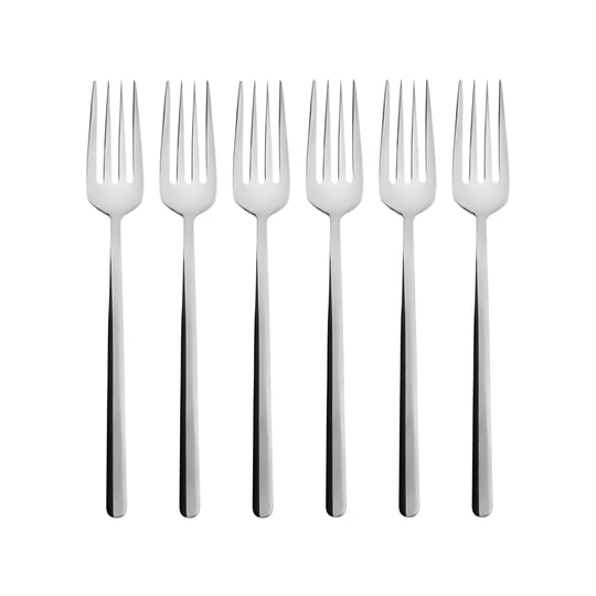 Emsan Bead 6lı Yemek Çatalı Seti Platin