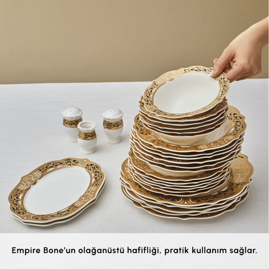 Emsan Empire Bone Barok 29 Parça 6 Kişilik Yemek Takımı