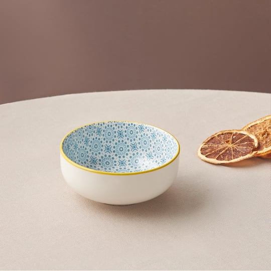 Emsan Floral Mavi Round Çerezlik 10 cm