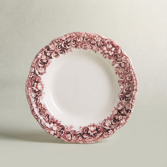 Emsan Floransa Çukur Tabak 23 cm Bordo