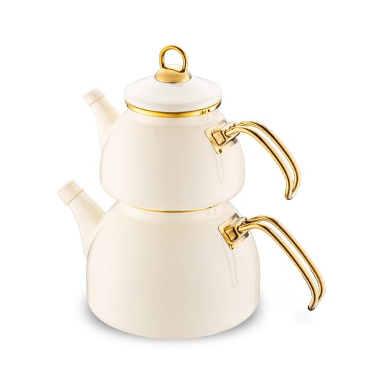 Emsan Retro Emaye  Midi Çaydanlık Takımı 1,1L & 2,3L