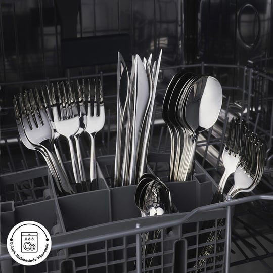 Emsan Sintra 40 Parça 8 Kişilik Çatal Kaşık Bıçak Takımı Platin