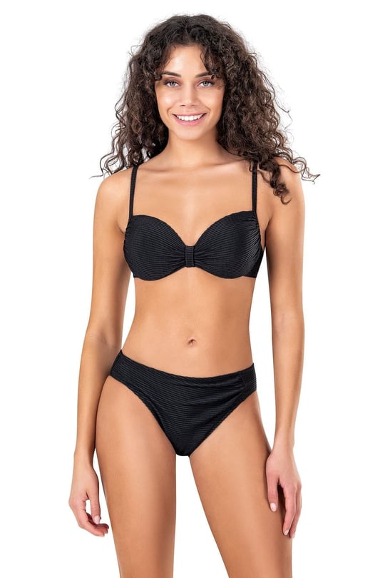 Endeep Kadın Destekli Dokulu Siyah Bikini Takımı