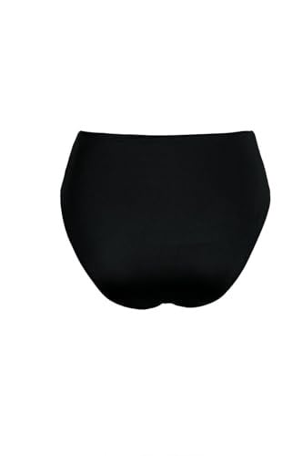Endeep Kadın Hipster Yüksek Bel Siyah Bikini Altı