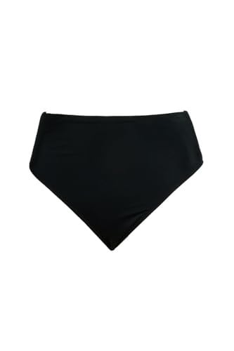 Endeep Kadın Hipster Yüksek Bel Siyah Bikini Altı