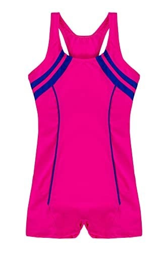 Endeep Kız Çocuk Şeritli Pembe Yüzücü Sporcu Mayo