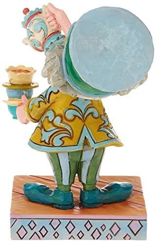 ENESCO Disney Traditions by Jim Shore Alice Harikalar Diyarında Dekoratif Figür, Çılgın Şapkacı, 12 cm, Çok Renkli