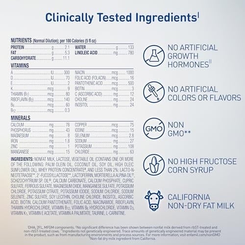 Enfamil Bağışıklık Destekleyici Laktoferrin, Beyin Geliştirme DHA, 1 Formülde 5 Besin Avantajı, Anne Sütüne En Yakın Formülümüz, GDOsuz, Toz Doldurma Kutusu, 850 g