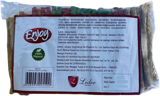 Enjoy Munchy Çubuk Köpek Ödül 14 Cm 6-7 Gr 100lü