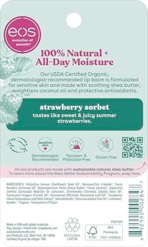 EOS Lip Balm Strawberry Sorbet 7GR