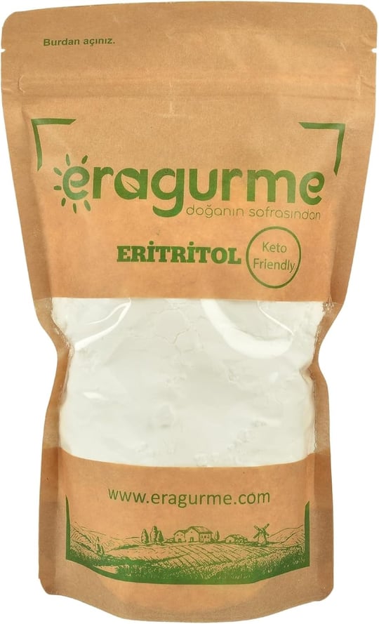 eragurme Eritritol Tatlandırıcı 500G Keto (Pudra Formunda)