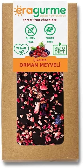 eragurme Orman Meyveli Çikolata - Ketojenik & Vegan & Şeker İlavesiz