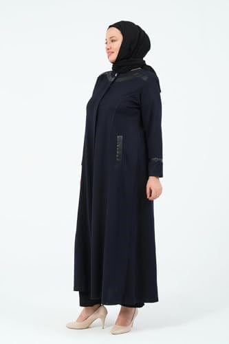 ERÇİL KADIN BÜYÜK BEDEN MAYA KUMAŞ TESETTÜR MEVSİMLİK ANNE FERACE