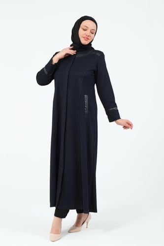 ERÇİL KADIN BÜYÜK BEDEN MAYA KUMAŞ TESETTÜR MEVSİMLİK ANNE FERACE
