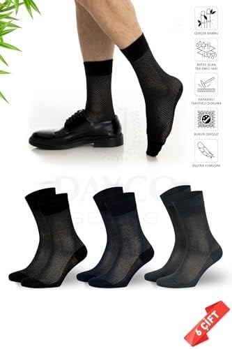 Erkek 3lü Bambu Yazlık Çorap