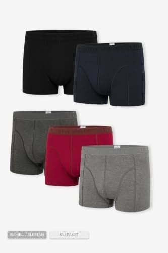 Erkek 5’Li Renkli Bambu Boxer - 25104