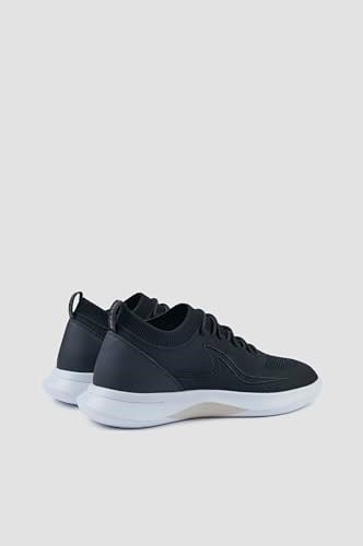 Erkek Bağcık Kapamalı Kauçuk Yüzgeç Baskılı Esnek Koşu Tabanlı Siyah Sneaker C0P8023-011 - Bedenler: 41 EU, 43 EU, 44 EU
