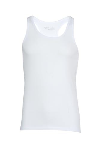 Erkek Beyaz Modal Yumuşak Nefes Alabilen Sporcu Atlet (XXL, Beyaz)