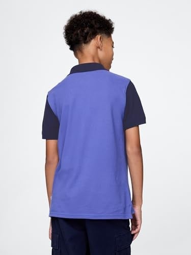 Erkek Çocuk Gap Logo Colorblock Pique Polo Yaka T-Shirt