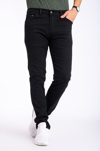 Erkek Denim Siyah Slim Fit Likralı Dar Kot Jean Pantolon 2130