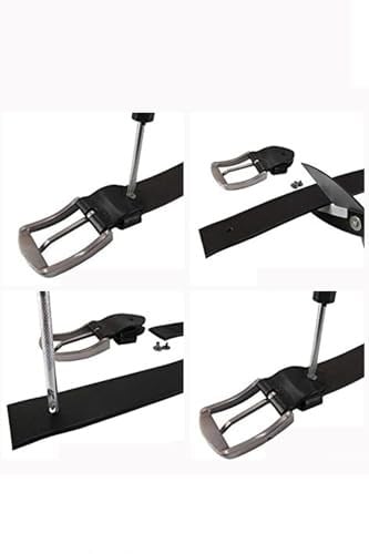 Erkek Deri Kemer 3lü Siyah Kahverengi Lacivert Dikişli 4 cm 125 CM gutieroNM-706