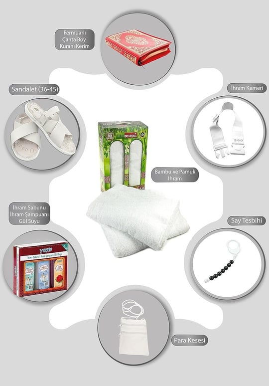 Erkek Hac Umre İhram İhtiyaç Seti SET01