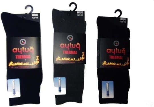 Erkek Kaliteli Kışlık 3 Adet Karışık Renk Termal Çorap