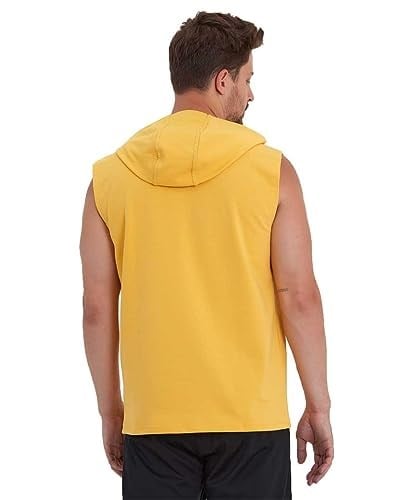 Erkek Kapüşonlu Kanguru Cepli Kolsuz Sweatshirt