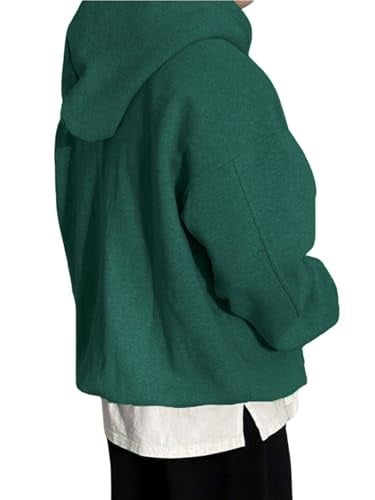 Erkek Kapüşonlu Oversize Sweatshirt 3 İplik Şardonlu Sweatshirt
