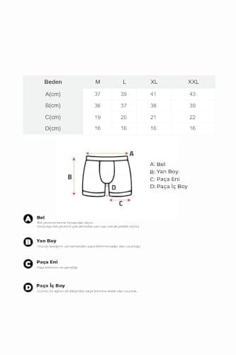 Erkek Lacivert 3’Lü Uzun Paça Bambu Boxer - 25201