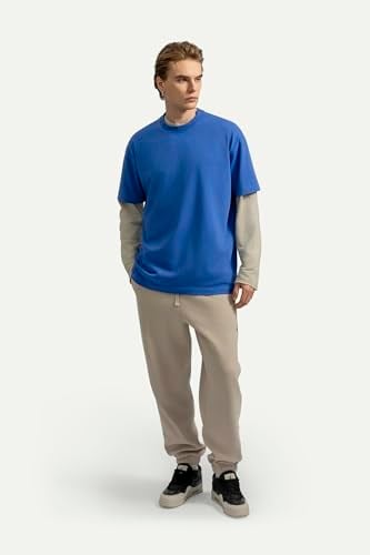 Erkek Oversize Basic T-Shirt - Urban