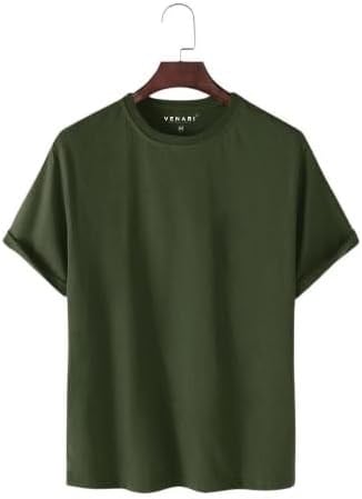Erkek Regular Fit Düz Pamuklu T shirt