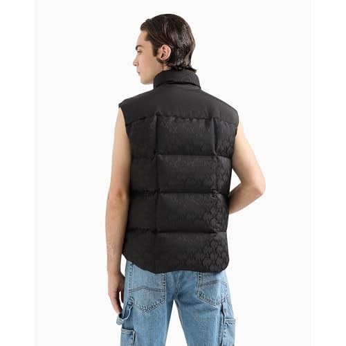 Erkek Regular Fit Kolsuz Dik Yaka Fermuar Kapamalı Siyah Yelek 6DZQL1 ZN5GZ-1200