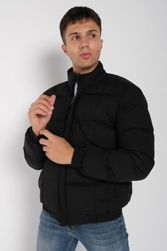 Erkek Regular Fit Su İtici Rüzgar Geçirmez Siyah Mont | Waterproof Çimalı Trend Mont | Soğuk Havalarda -20°Cye Kadar Koruma - MM-119