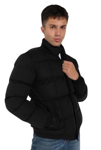 Erkek Regular Fit Su İtici Rüzgar Geçirmez Siyah Mont | Waterproof Çimalı Trend Mont | Soğuk Havalarda -20°Cye Kadar Koruma - MM-119