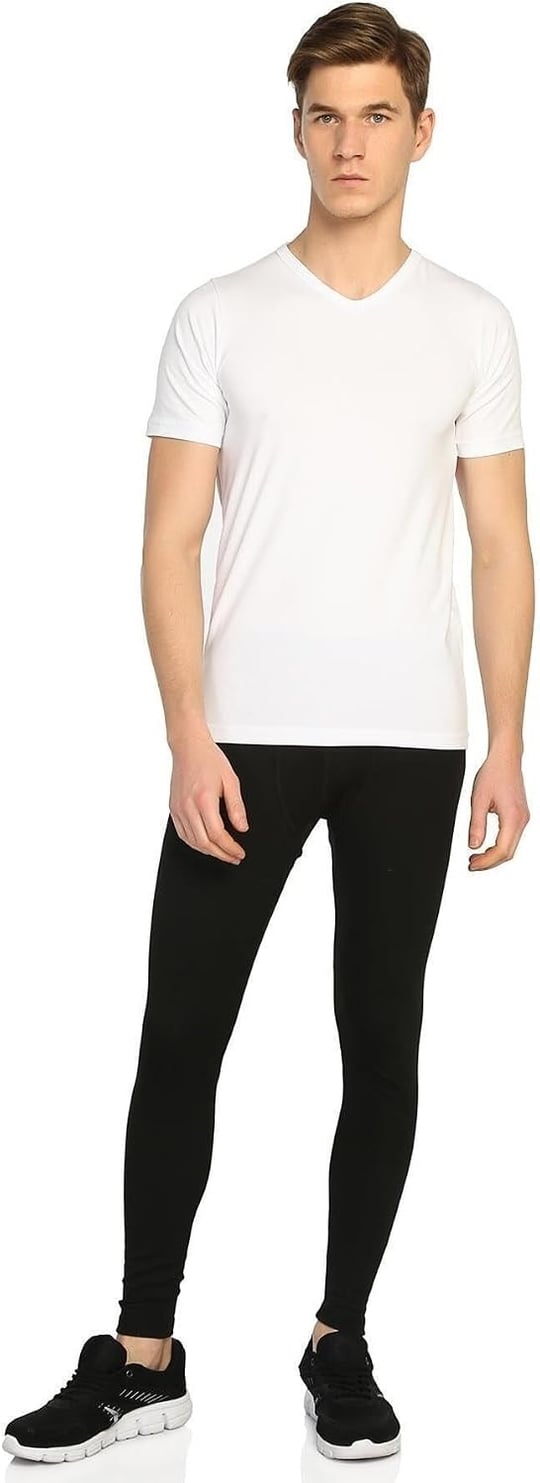 Erkek Siyah 2li Paket Termal Tayt İçlik,%65 Polyester,%30 Viskon,%5 Likra Elf568t0125t2ccm - Bedenler: 4XL, S, M, L, XL