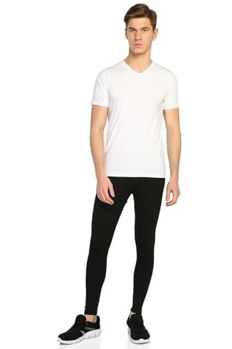 Erkek Siyah 2li Paket Termal Tayt İçlik,%65 Polyester,%30 Viskon,%5 Likra Elf568t0125t2ccm - Bedenler: 4XL, S, M, L, XL