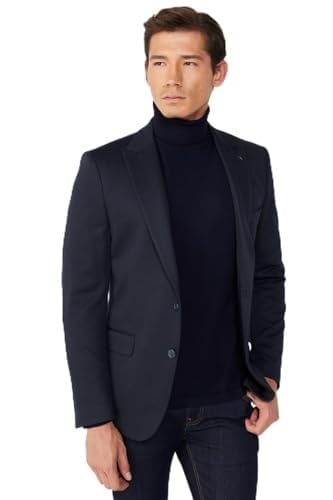 Erkek Slim Fit Dar Kesim Kırlangıç Yaka Desenli Ceket