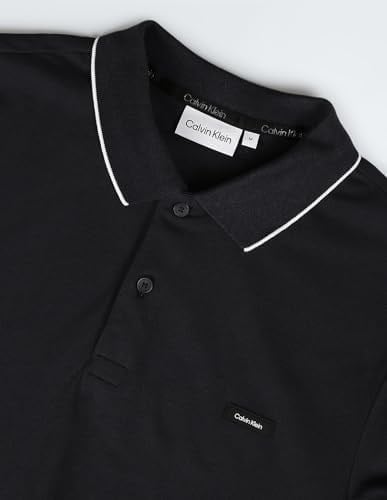 Erkek Slim Fit Uzun Kollu Polo Yaka Siyah Polo Yaka T-Shirt K10K112753-BEH