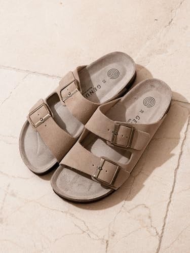 Erkek Terlik HAWAII G106000 Genuins Velour Taupe