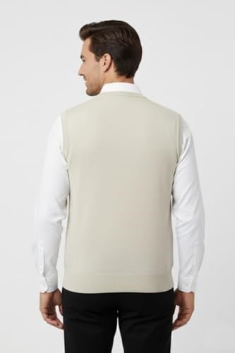 Erkek V Yaka Süveter Çelik Örgü Regular Kalıp BGL-ST04840