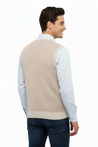Erkek V Yaka Süveter Çelik Örgü Regular Kalıp 5206H BGL-ST04841 - Bedenler: M, L, XL, XXL