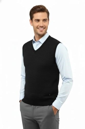 Erkek V Yaka Süveter Çelik Örgü Regular Kalıp 5201H BGL-ST04842 - Bedenler: M, L, XL, XXL